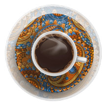 Élégant bouton de tiroir de la coupe de café - SRF