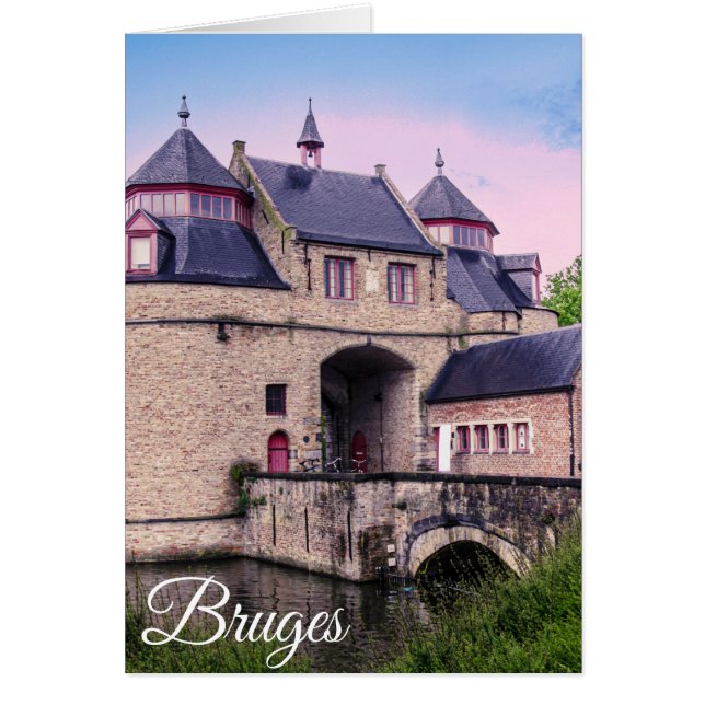 Porte historique de la ville à Bruges (Devant)