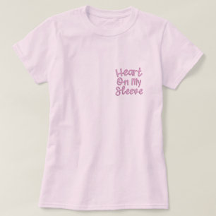 Porte Mon Coeur Sur Ma Chemise À Manches, T-shirt