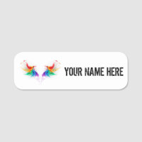 Ailes fluffy arc-en-ciel