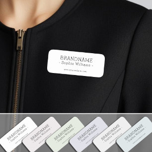 Porte-nom Ajouter votre BRANDNAME simple Classic