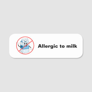 Porte-nom Allergie du lait