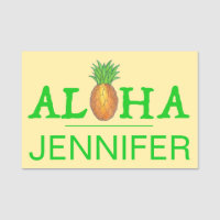 Aloha Tropical Hawaiian Island Luau Pineappy