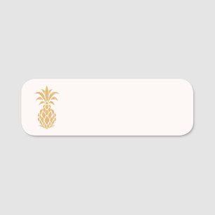 Porte-nom Ananas en or élégant
