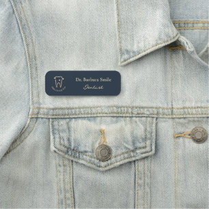 Porte-nom Assistant dentaire Aesthétique Dentiste Charcoal B