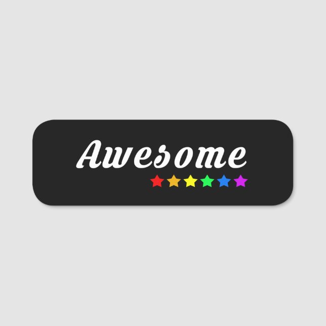 Porte-nom Awesome | LGBTQ+ Pride (Devant)