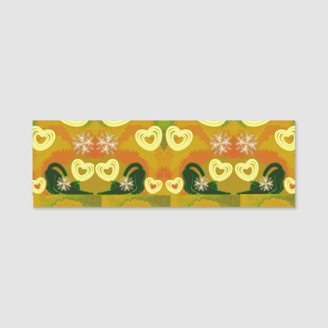 Porte-nom Baby Bib amour inconditionnel y (Devant)