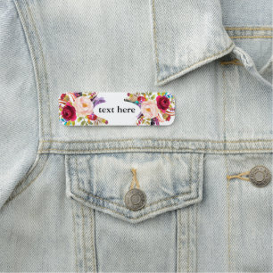 Porte-nom balise boho floral Classic Name