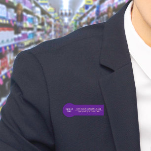 Porte-nom Balise de marque commerciale sur la forme d'insign