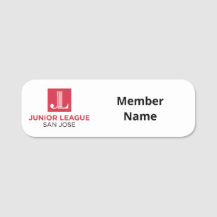 Porte-nom Balise de nom authentique JLSJ - Pour les membres