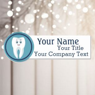 Porte-nom Balise de nom avec logo dentaire Balise de texte p