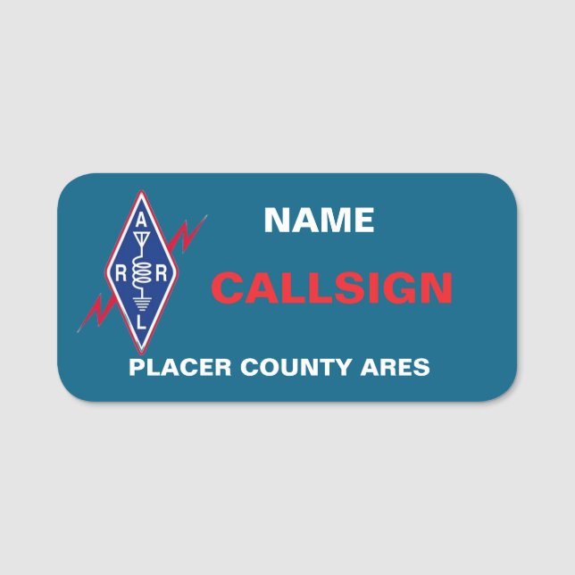 Porte-nom Balise de nom classique (Devant)