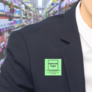 Porte-nom Balise de nom du Carré vert clair de marque commer