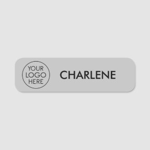 Porte-nom Balise de nom personnalisé minimaliste en argent a