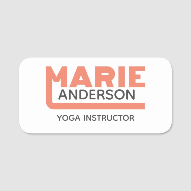 Porte-nom Balise Marie Name (Devant)