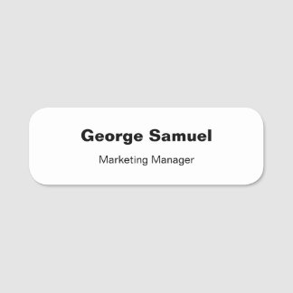 Porte-nom Balise Nom classique de l'employé d'entreprise sim