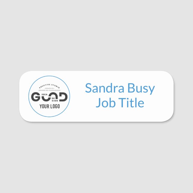 Porte-nom Balise Nom de l'employé de l'entreprise magnétique (Devant)