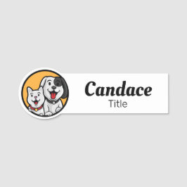 Porte-nom Balise Nom de l'entreprise pour animaux de compagn