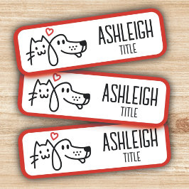 Porte-nom Balise Nom de l'entreprise pour animaux de compagn