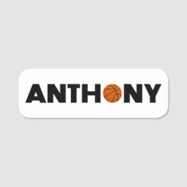 Porte-nom Balise Nom du basket-ball Anthony