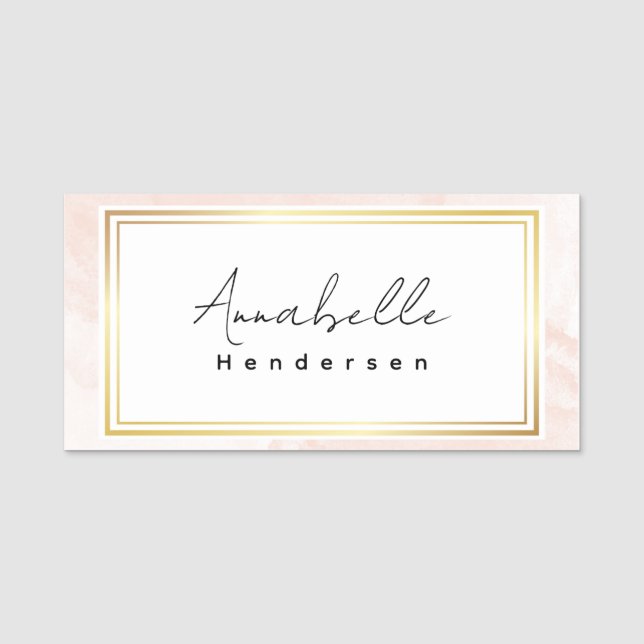 Porte-nom Balise Nom Elegante (Devant)