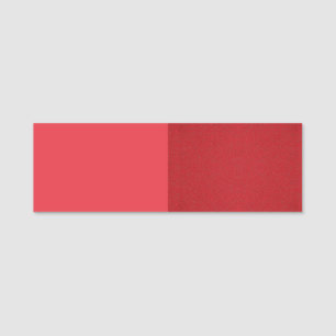 Porte-nom Balise Nom personnalisé rouge tomate fractionnée