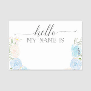Porte-nom Balise Pastel Blue Baby shower Name