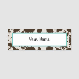 Porte-nom Balise     PrintName de vache