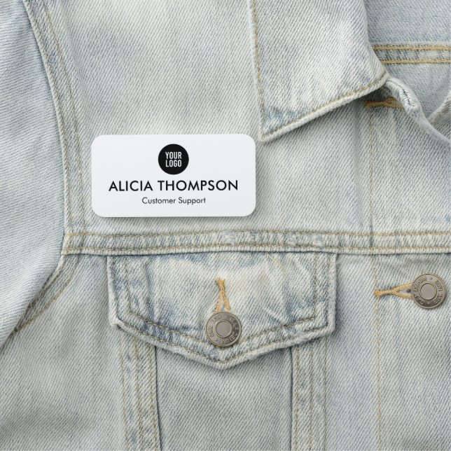 Porte-nom Balises De Nom Magnétique Personnalisées Avec Logo (En situation)