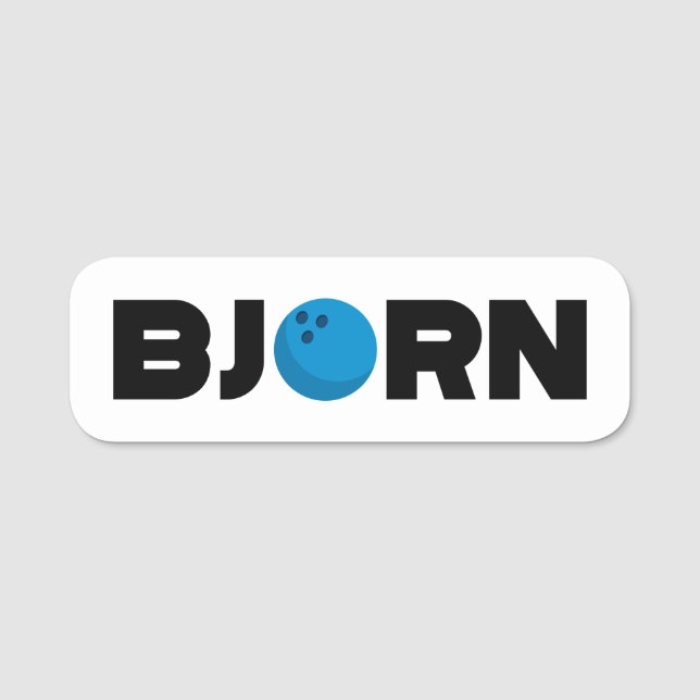 Porte-nom Bjorn (Devant)