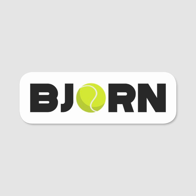 Porte-nom Bjorn Tennis (Devant)