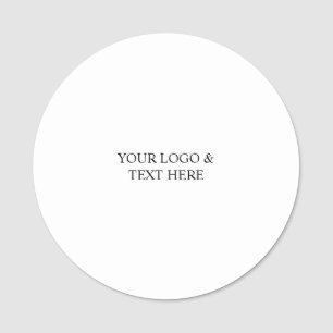 Porte-nom Blanc Personnalisé – Votre Logo & Texte Ici