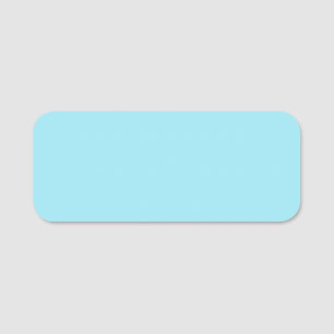 Porte-nom Blizzard bleu couleur solide
