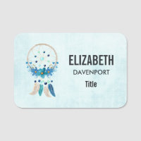 Blue Dreamcatcher Design Boho élégant