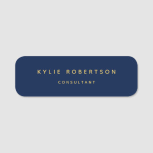 Porte-nom Blue Gold Professional tendance