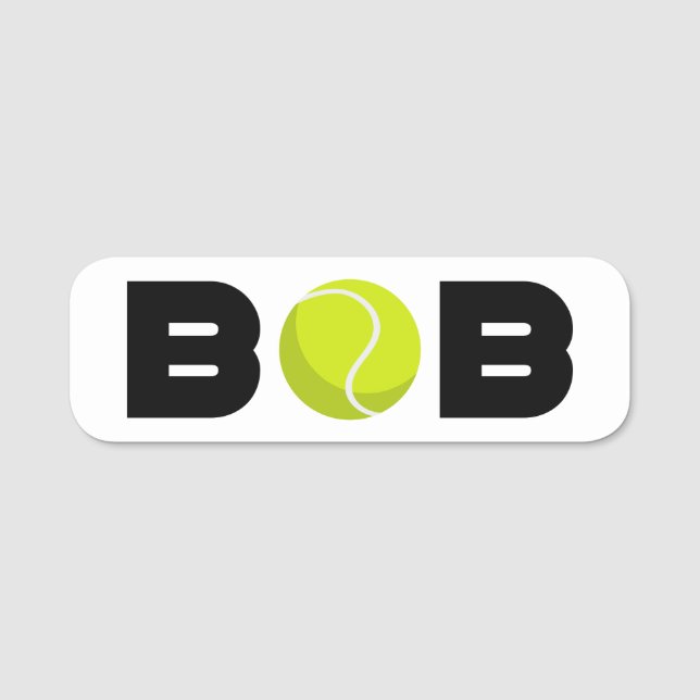 Porte-nom Bob Tennis (Devant)