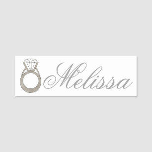 Porte-nom Boutique de bijoux Diamond Ring Magasin Mariage