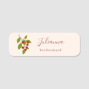 Porte-nom Cadeau de demoiselle d'honneur personnalisé Cerise