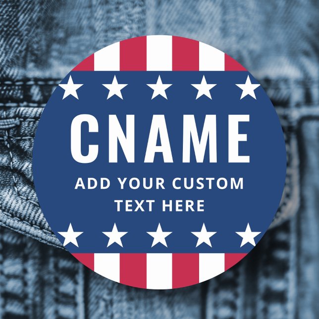 Porte-nom Candidate name slogan political election campaign (Candidate name slogan political election campaign name tag)