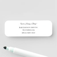 Carte de déclaration personnalisée pour bébé