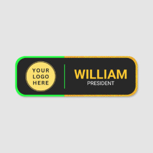 Porte-nom Carte magnétique personnalisée avec logo ou broche