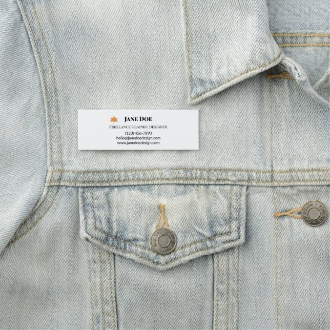 Porte-nom Cartes de contacts professionnelles ou personnelle (En situation)