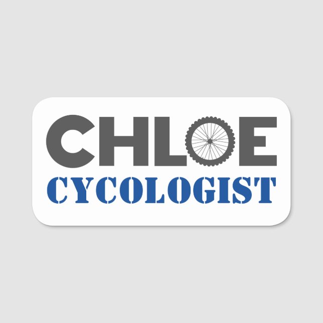 Porte-nom Chloe Mountain Biker (Devant)