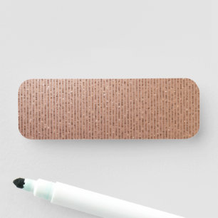 Porte-nom Classe Élégant Paillettes Dorées