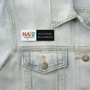 Porte-nom Coiffeuse Styliste Jote Coiffeuse Salon Coiffeuse