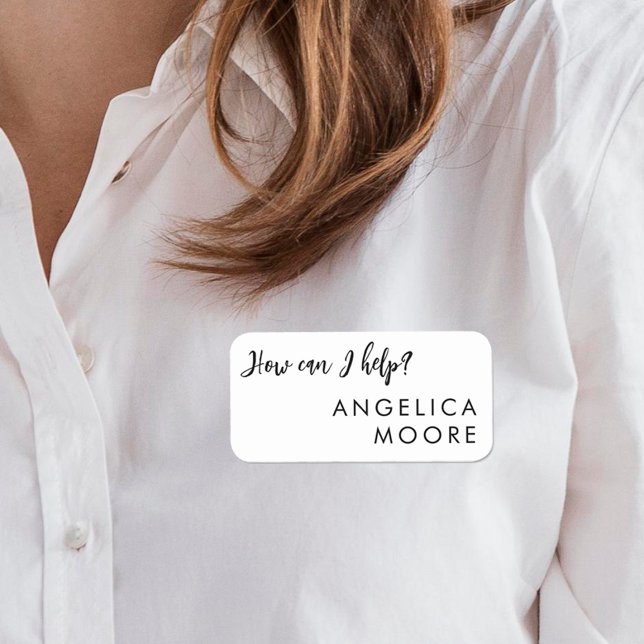 Porte-nom Comment aider le service client de vente personnal (Créateur téléchargé)