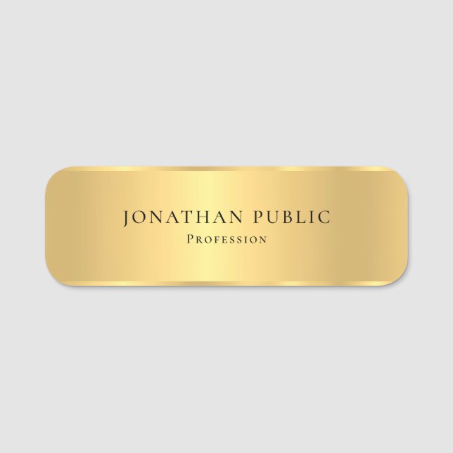 Porte-nom Conception simple élégante moderne de sembler (Devant)