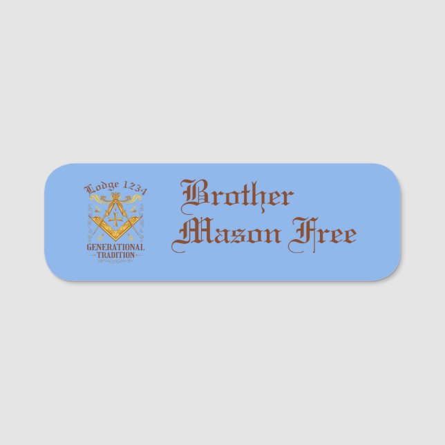 Porte-nom Conservation du pavillon de tradition (Devant)