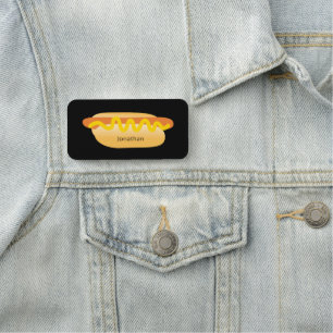Porte-nom Cool Funny Hot Dog nouveauté Personnalisé