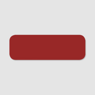 Porte-nom Couleur rouge foncé